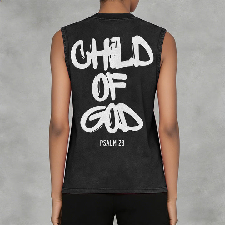 Christianartworkshop Débardeur unisexe délavé CHILD OF GOD - image 3