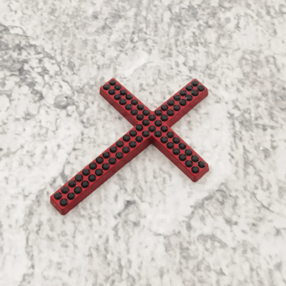 Autocollant croix en métal durable Christianartworkshop pour voiture : un rappel de sa protection silencieuse sur la route - Rouge# (Lot de 4) - image 17
