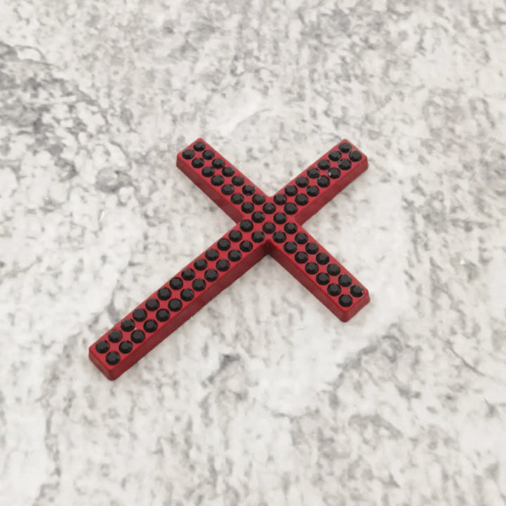 Autocollant croix en métal durable Christianartworkshop pour voiture : un rappel de sa protection silencieuse sur la route - Rouge# (Lot de 4) - image 17