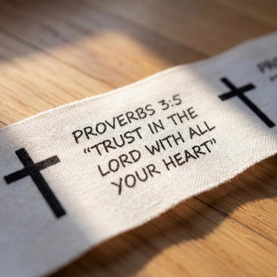 Christianartworkshop Proverbes 3:5 et Philippiens 4:13 : Bande adhésive athlétique avec verset biblique « Croix de la Foi » pour le poignet - Proverbes 3:5 - image 5