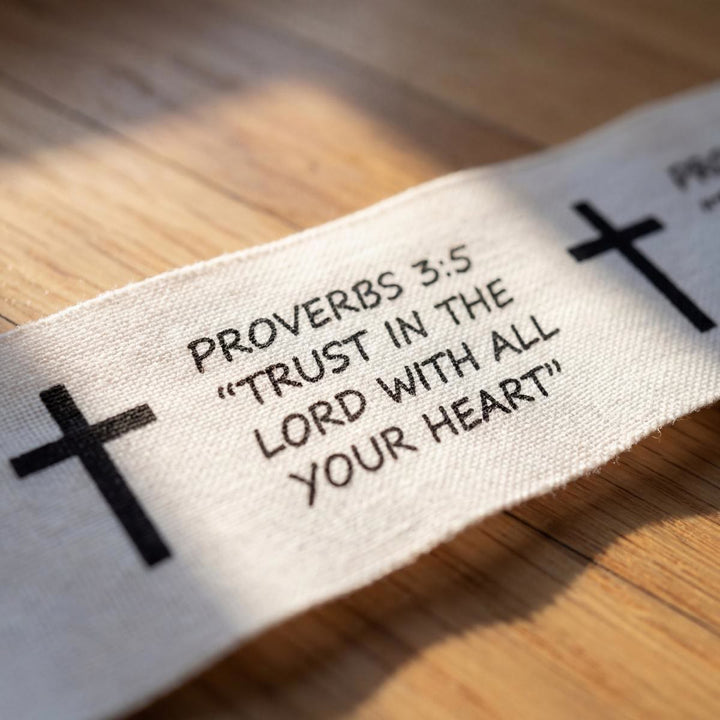 Christianartworkshop Proverbes 3:5 et Philippiens 4:13 : Bande adhésive athlétique avec verset biblique « Croix de la Foi » pour le poignet - Proverbes 3:5 - image 5