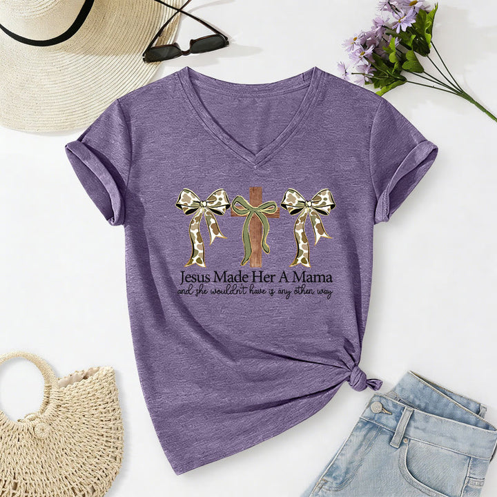 Christianartworkshop T-shirt décontracté à col en V avec motif arbalète et arc Jésus - Violet - 2XL - image 16