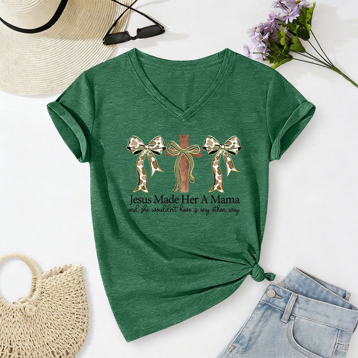 Christianartworkshop T-shirt décontracté à col en V avec motif arbalète et arc Jésus - Vert foncé - 2XL - image 14