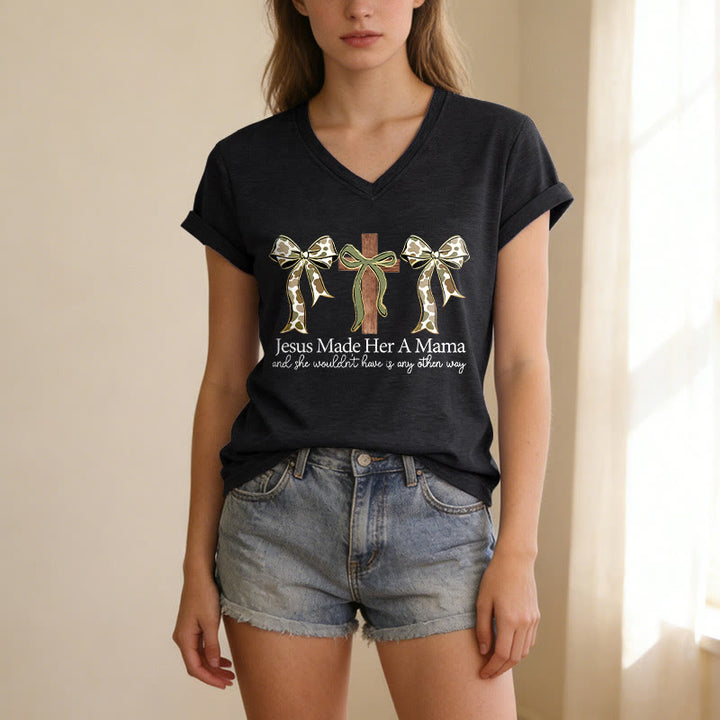 Christianartworkshop T-shirt décontracté à col en V avec motif arbalète et arc Jésus - image 13