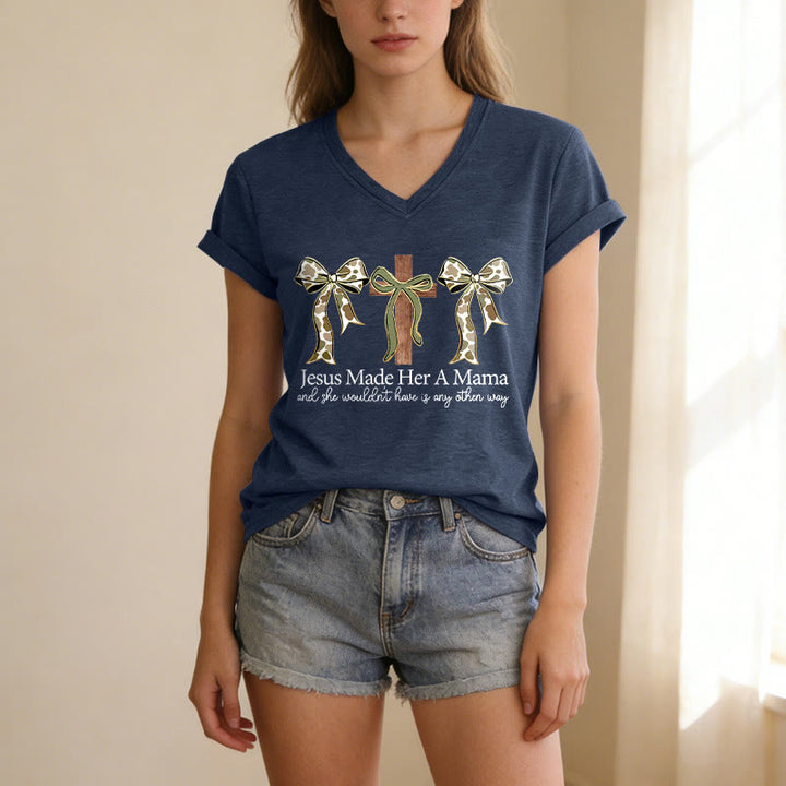 Christianartworkshop T-shirt décontracté à col en V avec motif arbalète et arc Jésus - image 19