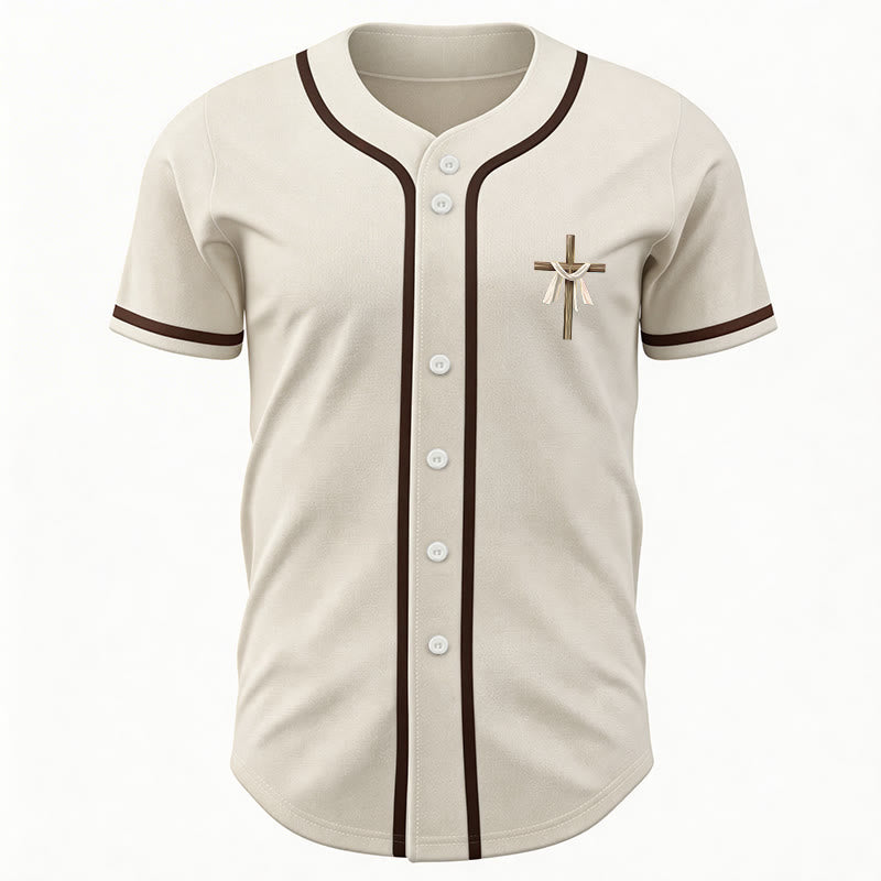 Christianartworkshop Il n'est pas ici, il est ressuscité Maillot de baseball unisexe Foi - image 6
