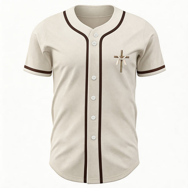 Christianartworkshop Il n'est pas ici, il est ressuscité Maillot de baseball unisexe Foi - image 6
