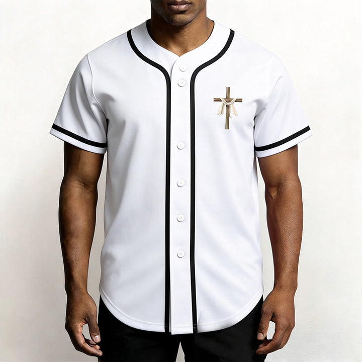 Christianartworkshop Il n'est pas ici, il est ressuscité Maillot de baseball unisexe Foi - image 9