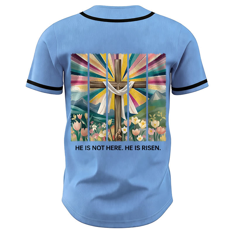 Christianartworkshop Il n'est pas ici, il est ressuscité Maillot de baseball unisexe Foi - image 40