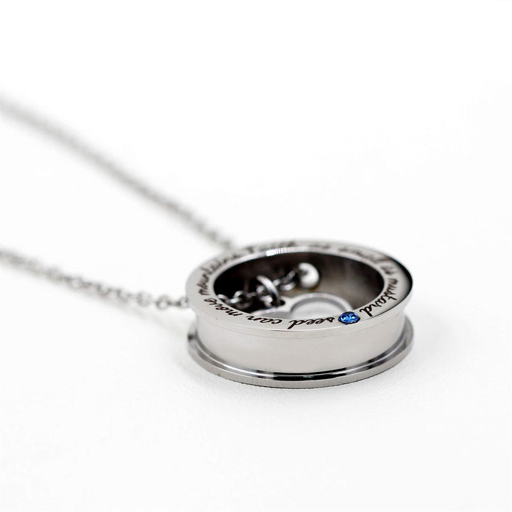 Christianartworkshop Collier pendentif « Cœur de graine de moutarde » avec inscription biblique : La foi aussi petite qu’une graine de moutarde - image 4