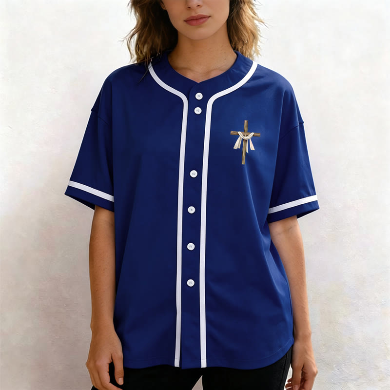 Christianartworkshop Il n'est pas ici, il est ressuscité Maillot de baseball unisexe Foi - image 53