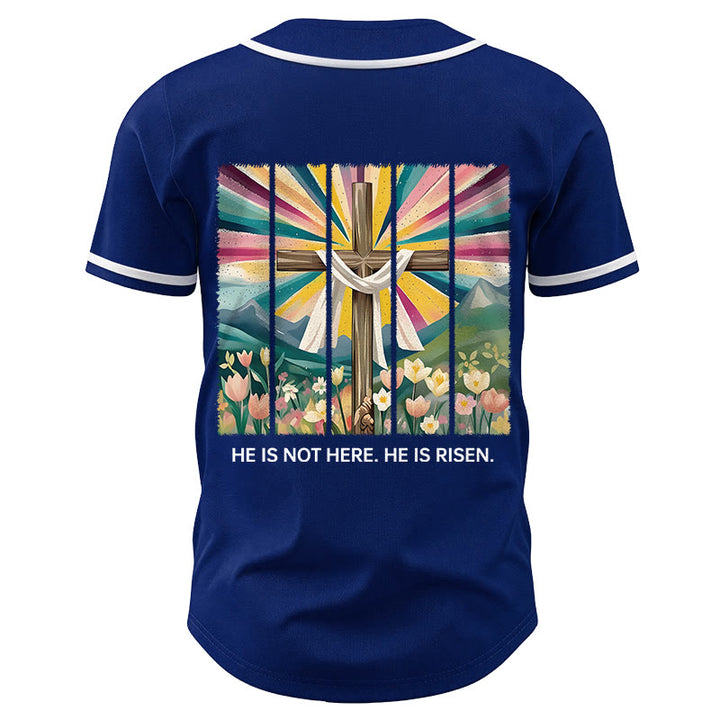 Christianartworkshop Il n'est pas ici, il est ressuscité Maillot de baseball unisexe Foi - image 54