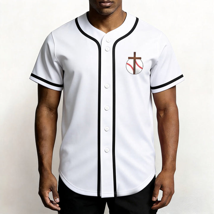 Christianartworkshop Philippiens 4:13 Maillot de baseball Foi : T-shirt de sport avec croix, devise, force et dévotion - image 13
