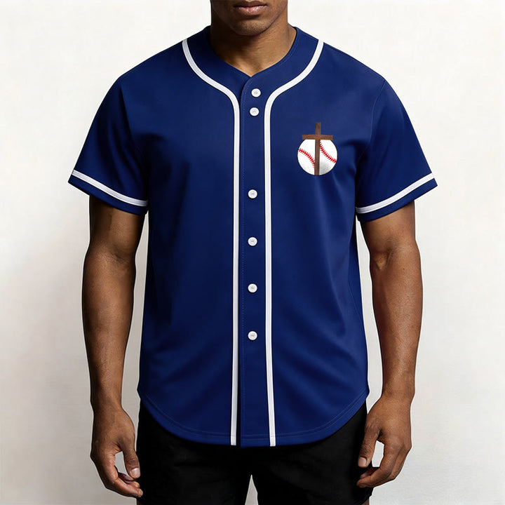 Christianartworkshop Philippiens 4:13 Maillot de baseball Foi : T-shirt de sport avec croix, devise, force et dévotion - image 2
