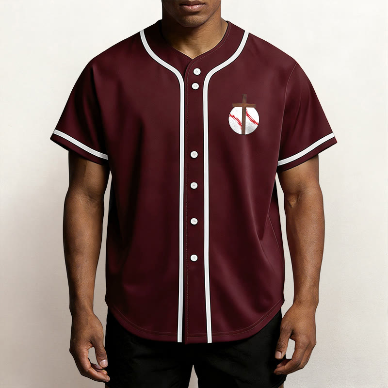 Christianartworkshop Philippiens 4:13 Maillot de baseball Foi : T-shirt de sport avec croix, devise, force et dévotion - image 28