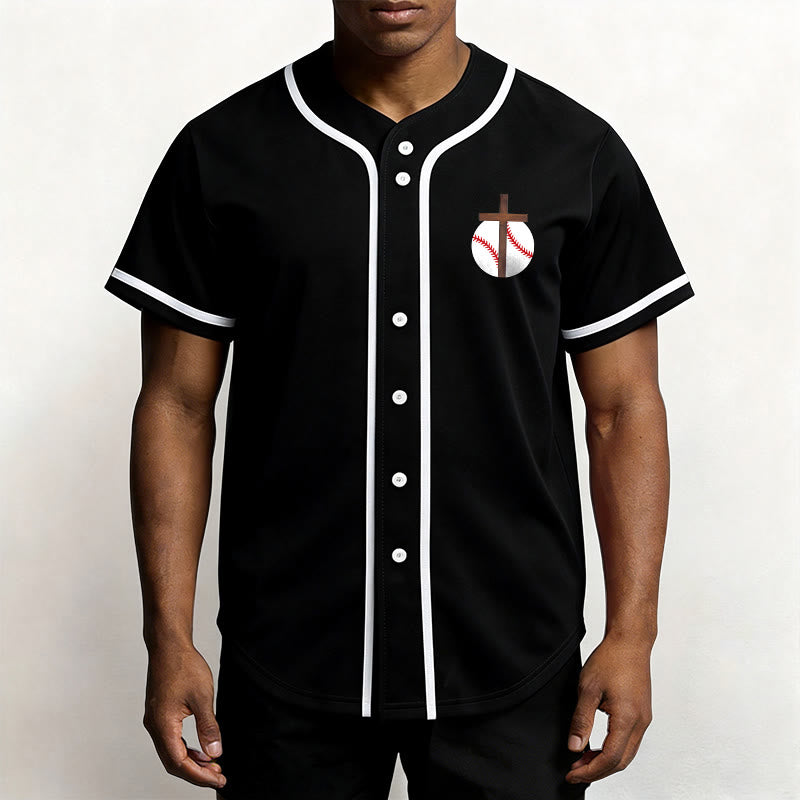 Christianartworkshop Philippiens 4:13 Maillot de baseball Foi : T-shirt de sport avec croix, devise, force et dévotion - image 18