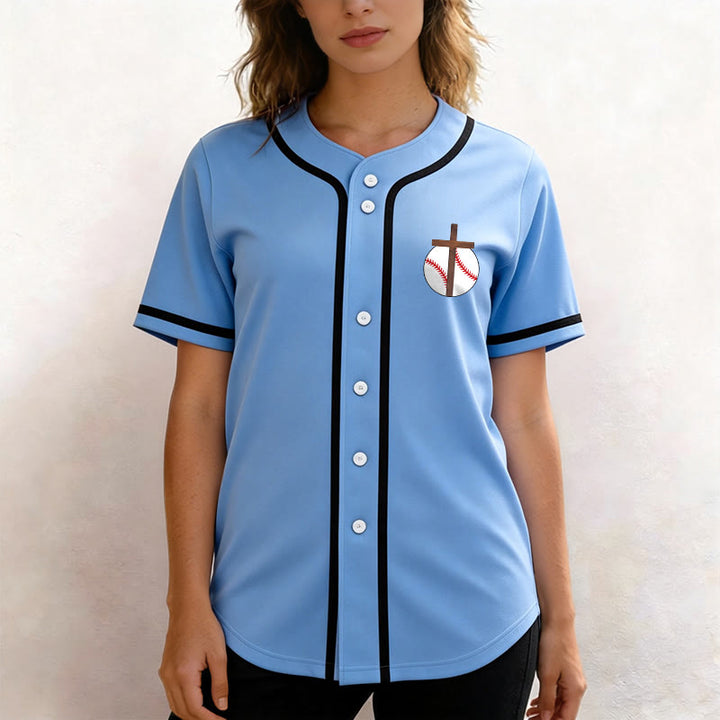 Christianartworkshop Philippiens 4:13 Maillot de baseball Foi : T-shirt de sport avec croix, devise, force et dévotion - image 35