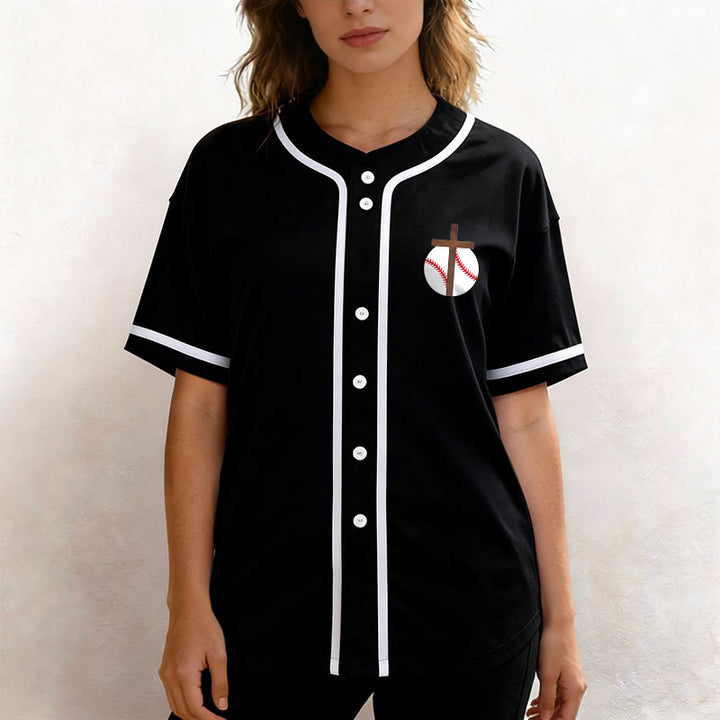 Christianartworkshop Philippiens 4:13 Maillot de baseball Foi : T-shirt de sport avec croix, devise, force et dévotion - image 20