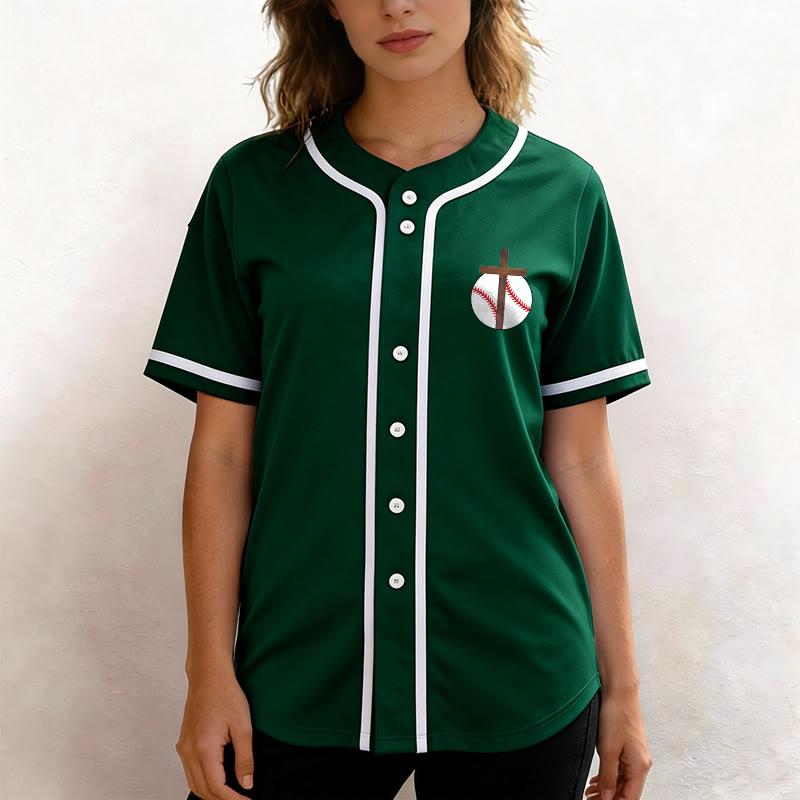 Christianartworkshop Philippiens 4:13 Maillot de baseball Foi : T-shirt de sport avec croix, devise, force et dévotion - image 40