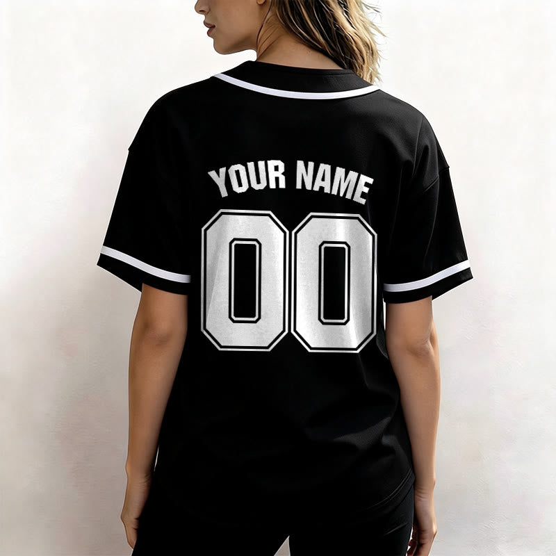 Christianartworkshop Maillot de baseball unisexe personnalisé avec nom et numéro « La foi plutôt que la peur » - image 5