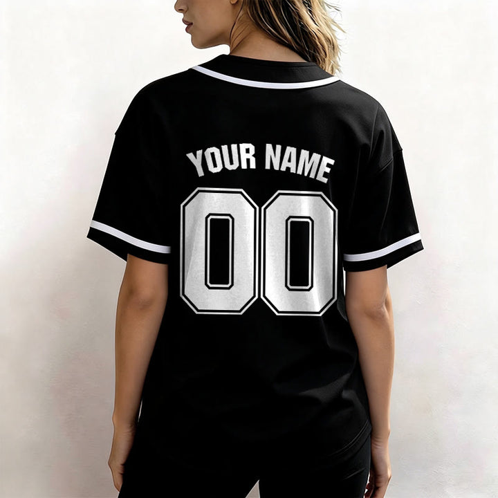 Christianartworkshop Maillot de baseball unisexe personnalisé avec nom et numéro « La foi plutôt que la peur » - image 5