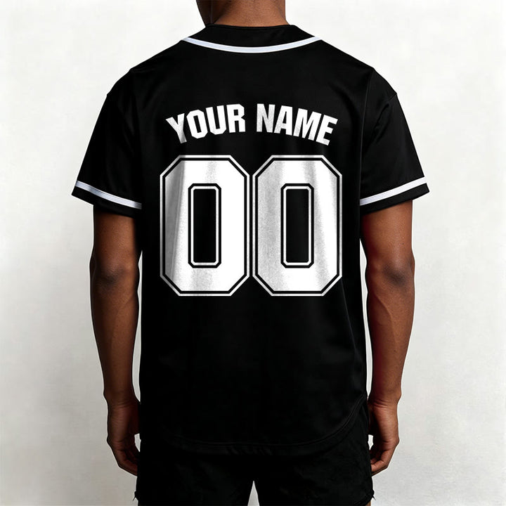 Christianartworkshop Maillot de baseball unisexe personnalisé avec nom et numéro « La foi plutôt que la peur » - image 3