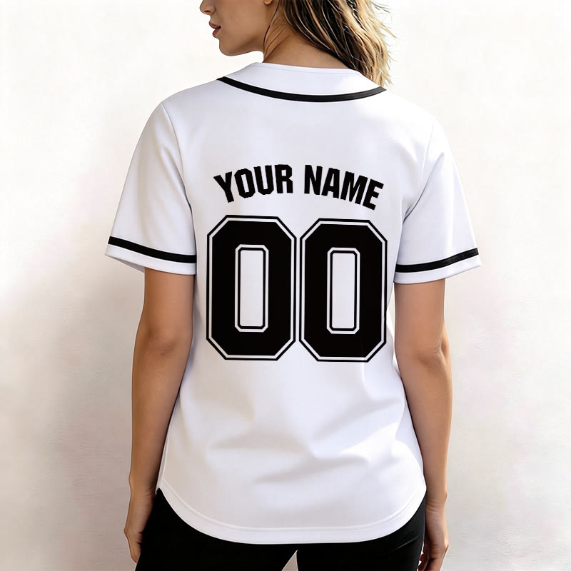 Christianartworkshop Maillot de baseball unisexe personnalisé avec nom et numéro « La foi plutôt que la peur » - image 19