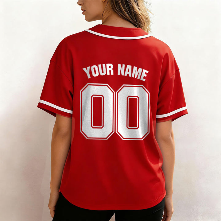 Christianartworkshop Maillot de baseball unisexe personnalisé avec nom et numéro « La foi plutôt que la peur » - image 26