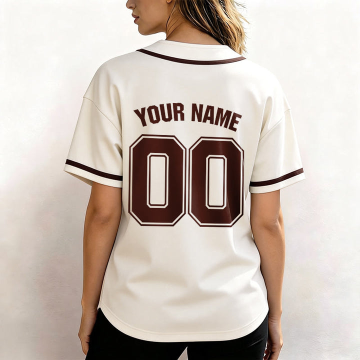 Christianartworkshop Maillot de baseball unisexe personnalisé avec nom et numéro « La foi plutôt que la peur » - image 54
