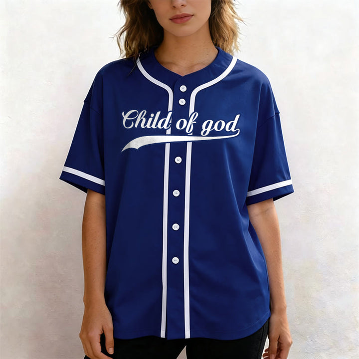 Maillot de baseball unisexe personnalisé avec nom et numéro « Enfant de Dieu » de Christianartworkshop - image 11