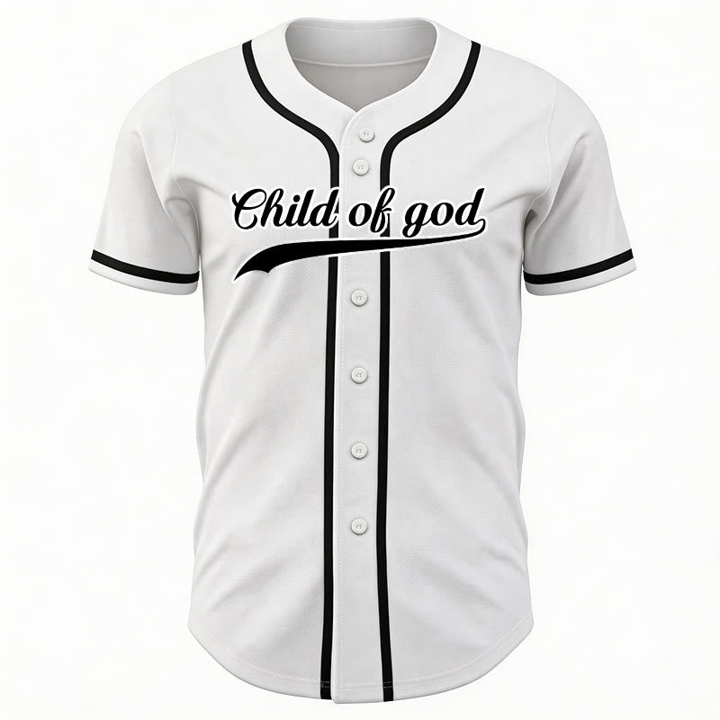 Maillot de baseball unisexe personnalisé avec nom et numéro « Enfant de Dieu » de Christianartworkshop - image 20