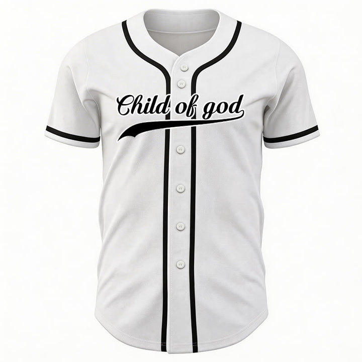 Maillot de baseball unisexe personnalisé avec nom et numéro « Enfant de Dieu » de Christianartworkshop - image 20
