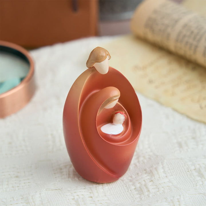 Décoration de bureau minimaliste de la Sainte Famille de Christianartworkshop : Symbole sacré d’amour et de grâce - image 3