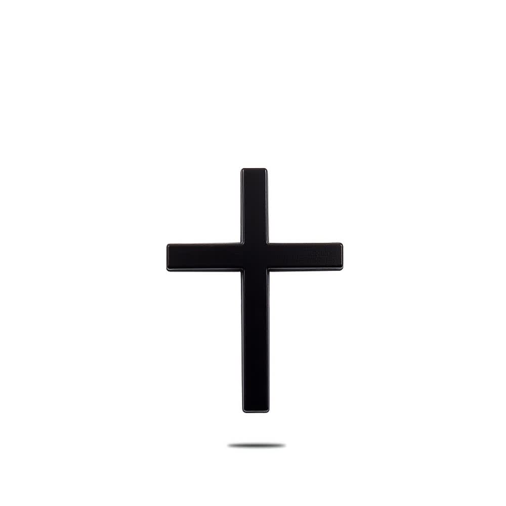 Autocollant croix en métal durable Christianartworkshop pour voiture : un rappel de sa protection silencieuse sur la route - Noir (Lot de 4) - image 13