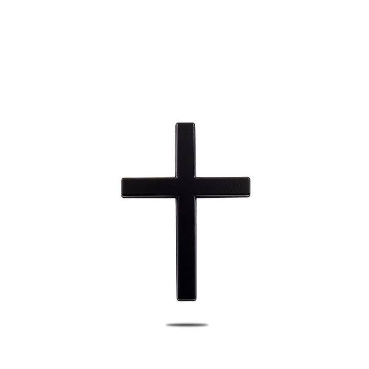 Autocollant croix en métal durable Christianartworkshop pour voiture : un rappel de sa protection silencieuse sur la route - Noir (Lot de 4) - image 13