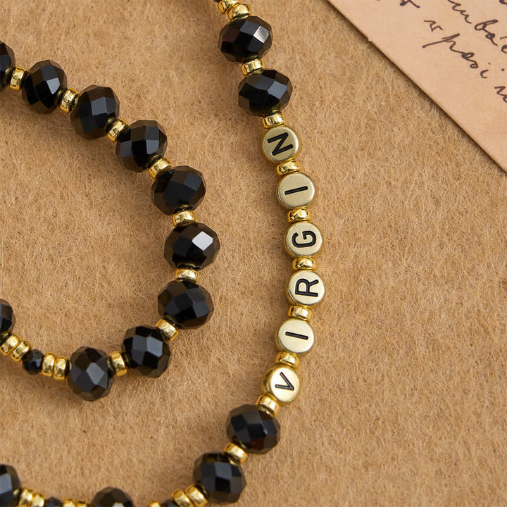 Chapelet de la Vierge Marie en verre noir à facettes, personnalisé avec le prénom de maman, par Christianartworkshop - image 5