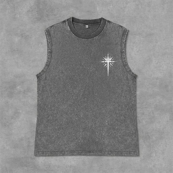 Christianartworkshop Homme de Dieu Jean 3:16 Débardeur unisexe délavé - image 22