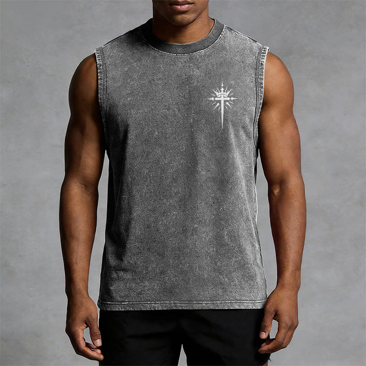 Christianartworkshop Homme de Dieu Jean 3:16 Débardeur unisexe délavé - image 23