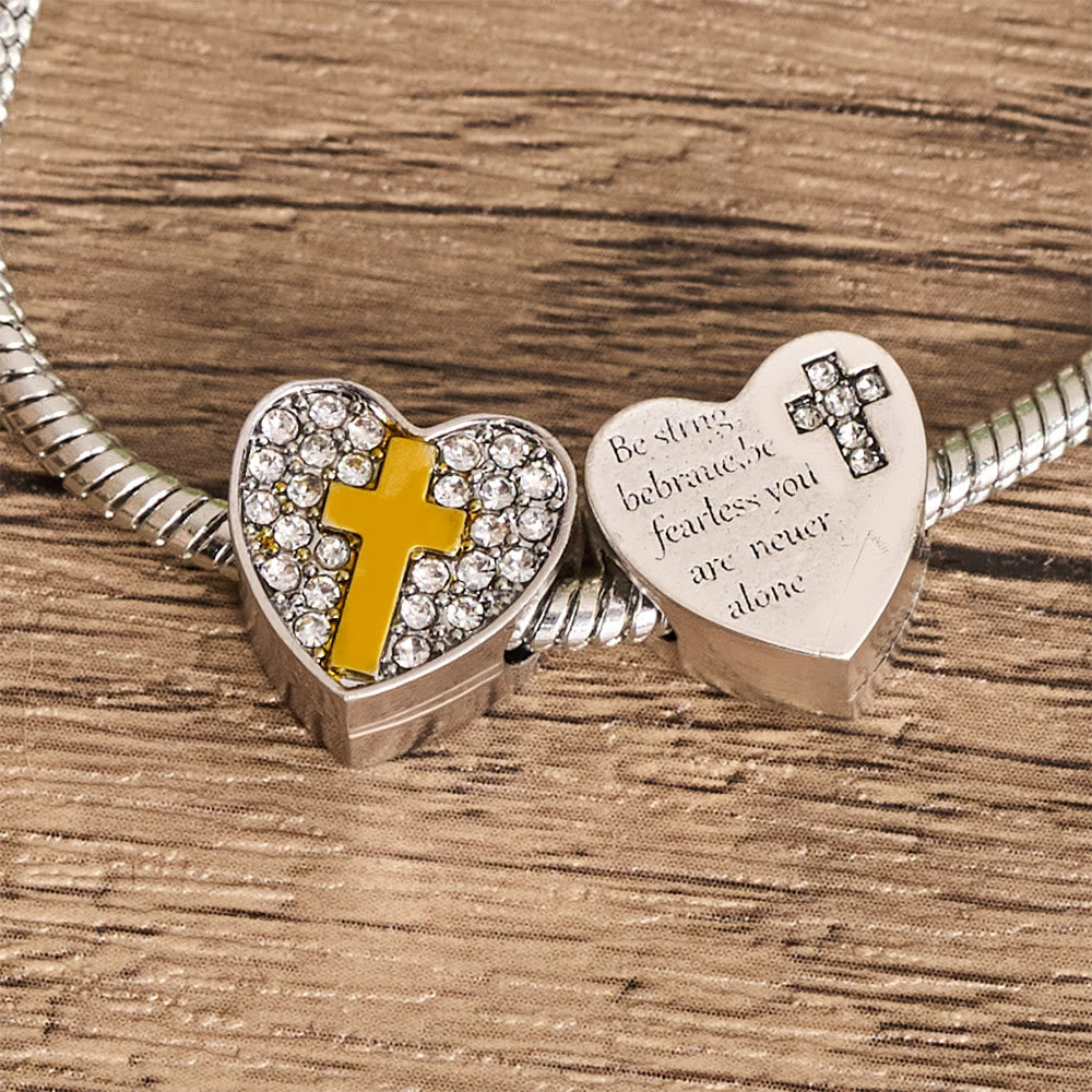 Christianartworkshop Bracelet à breloques DIEU et Bible avec croix et perles versets bibliques : un symbole de foi inébranlable et d’amour divin - image 5