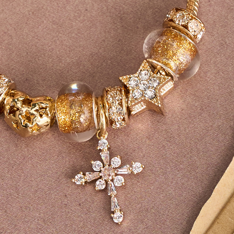Christianartworkshop Bracelet orné de la Vierge Marie et d'une croix : un symbole éclatant de la grâce mariale et de la rédemption - image 5