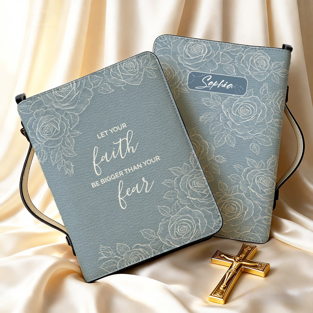 Christianartworkshop Que ta foi soit plus grande que ta peur (Couverture de Bible à motifs floraux) - image 13