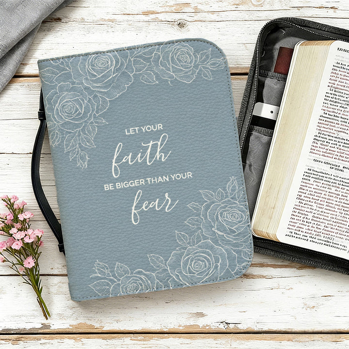 Christianartworkshop Que ta foi soit plus grande que ta peur (Couverture de Bible à motifs floraux) - image 12