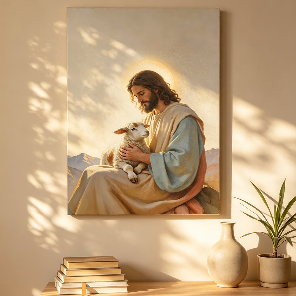 Christianartworkshop Affiche murale représentant Jésus le Bon Berger : un symbole de compassion divine et d’amour tendre - image 2
