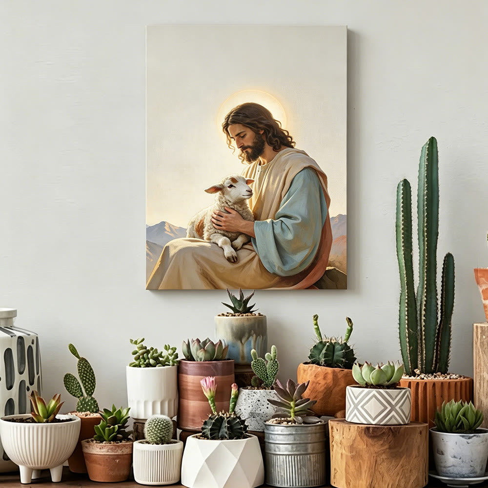 Christianartworkshop Affiche murale représentant Jésus le Bon Berger : un symbole de compassion divine et d’amour tendre - image 3