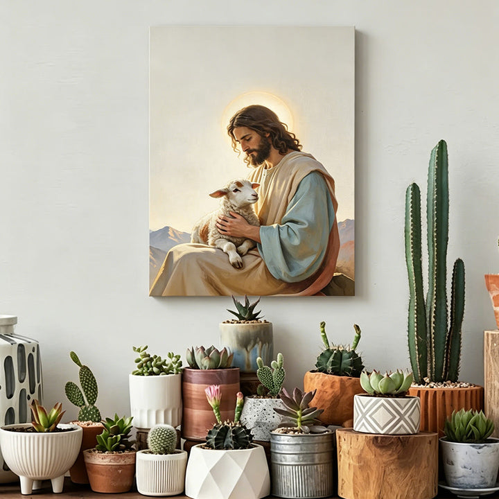 Christianartworkshop Affiche murale représentant Jésus le Bon Berger : un symbole de compassion divine et d’amour tendre - image 3