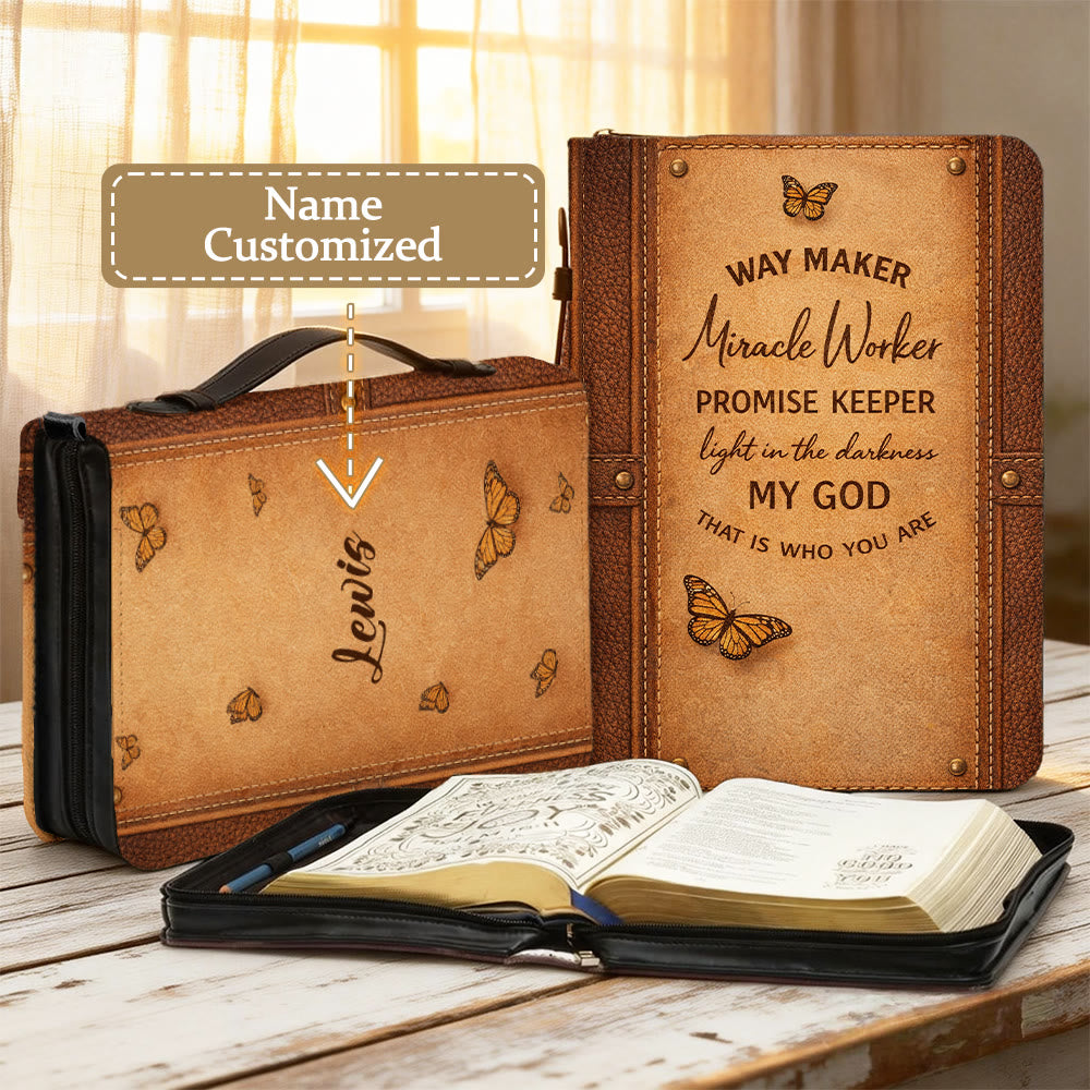 Christianartworkshop Couverture de la Bible fidèle - 2XL - Nom personnalisé - image 0