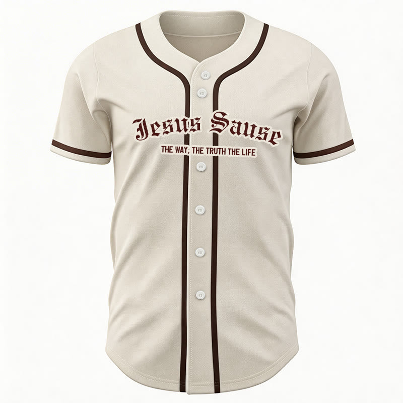 Christianartworkshop Le Chemin La Vérité La Vie Foi Maillot de baseball - image 5
