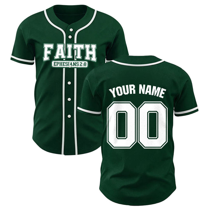 Maillot de baseball personnalisé avec nom et numéro Christianartworkshop - Vert - 5XL - Nom & Numéro personnalisé - image 50