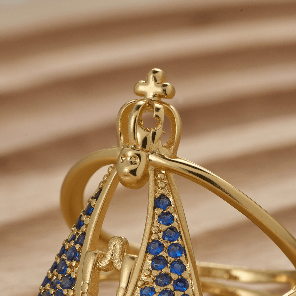 Christianartworkshop Bague de dévotion Notre-Dame de Guadalupe : Emblème de Notre-Dame Grâce et de la Divine Protection - image 2