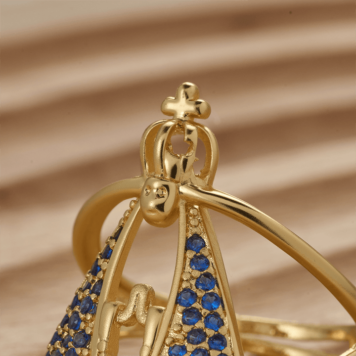 Christianartworkshop Bague de dévotion Notre-Dame de Guadalupe : Emblème de Notre-Dame Grâce et de la Divine Protection - image 2